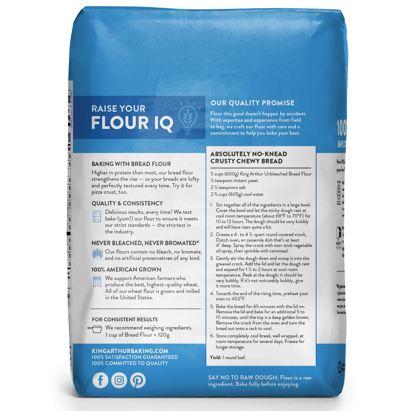 King Arthur Baking Organic Unbleached Bread Flour