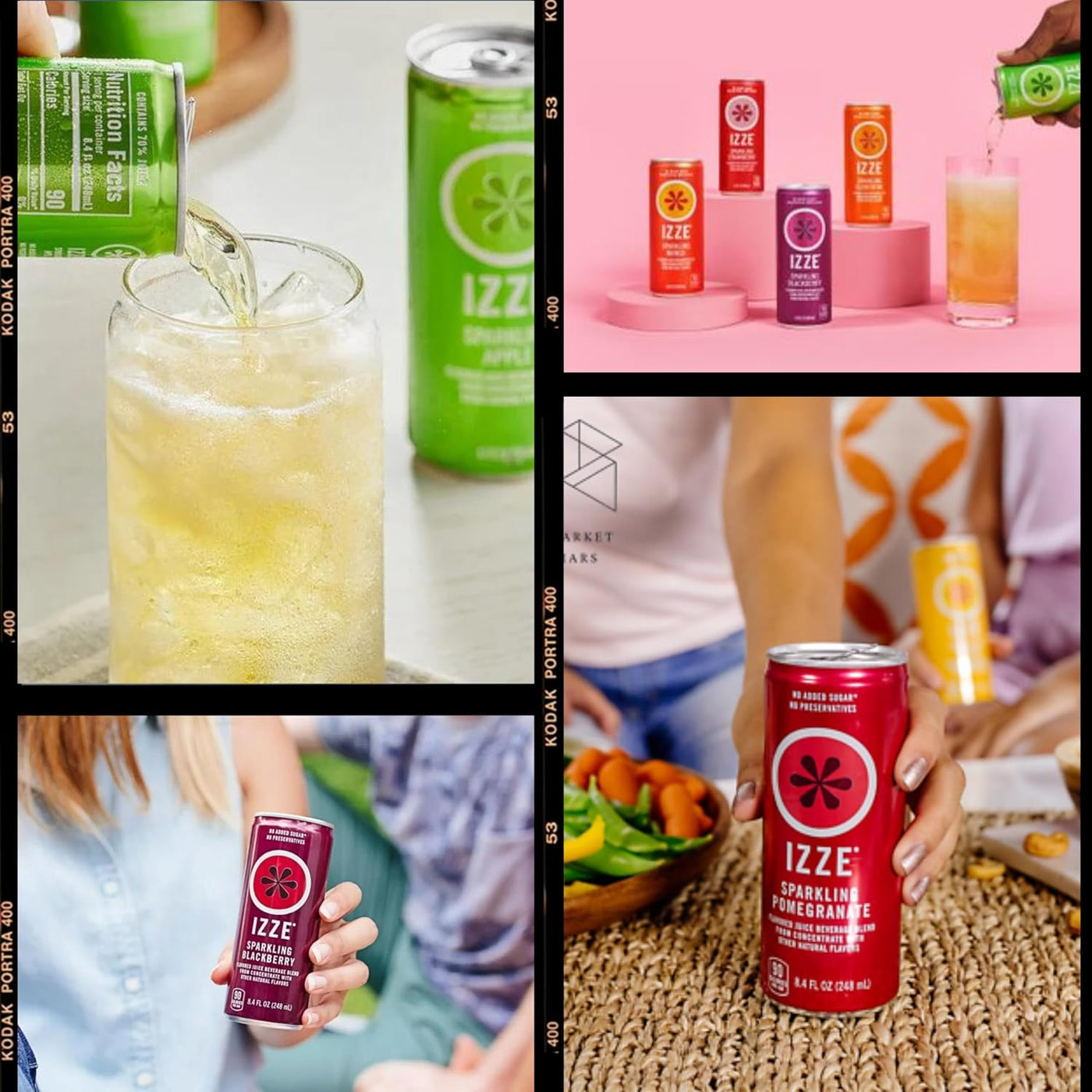 IZZE Sparkling Juice 4-Flavor Variety Pack ( 8 Pack )