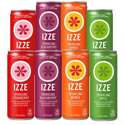 IZZE Sparkling Juice 4-Flavor Variety Pack ( 8 Pack )